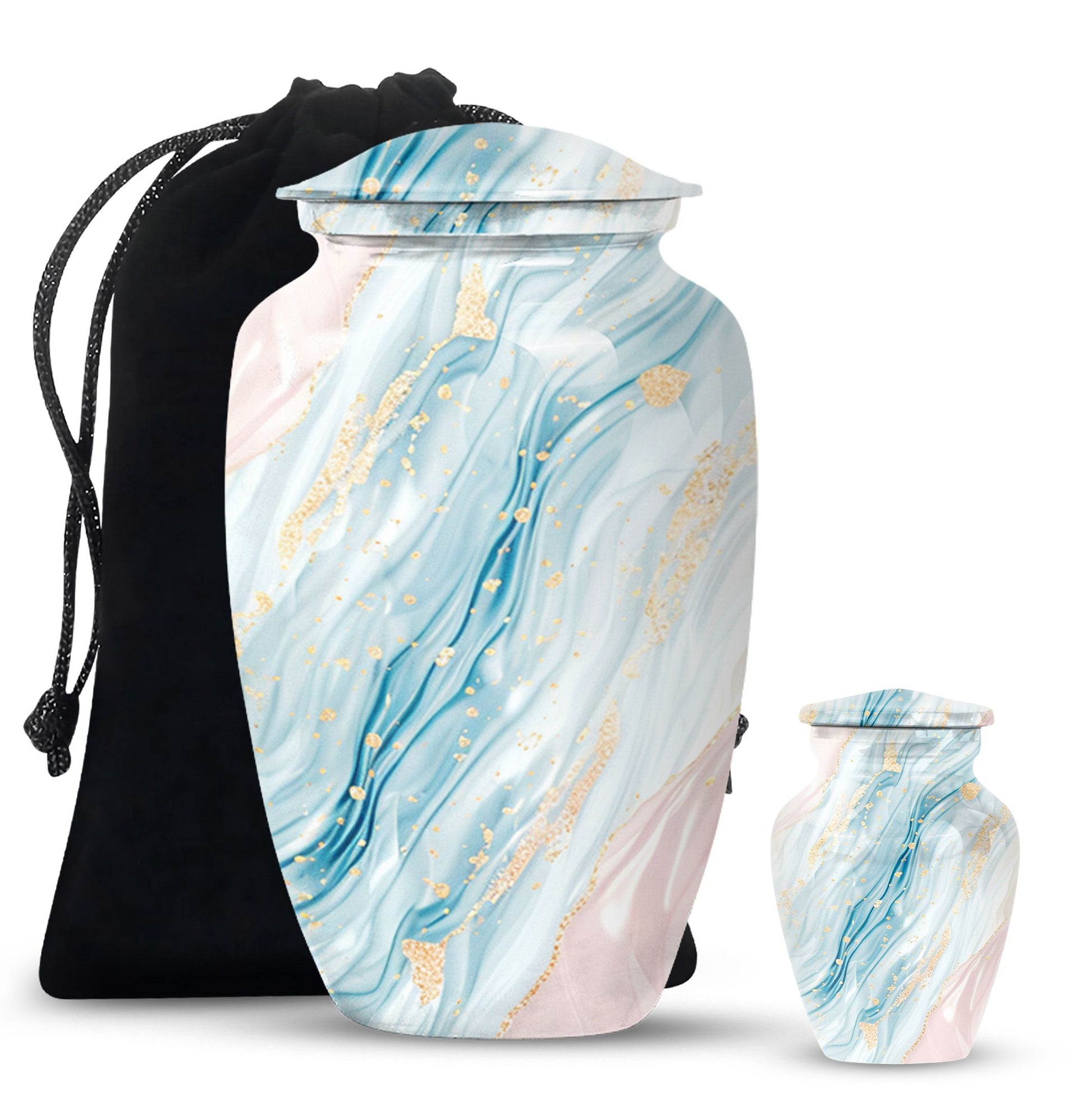 Abstract urn for memorial ashes, Keepsake Urn