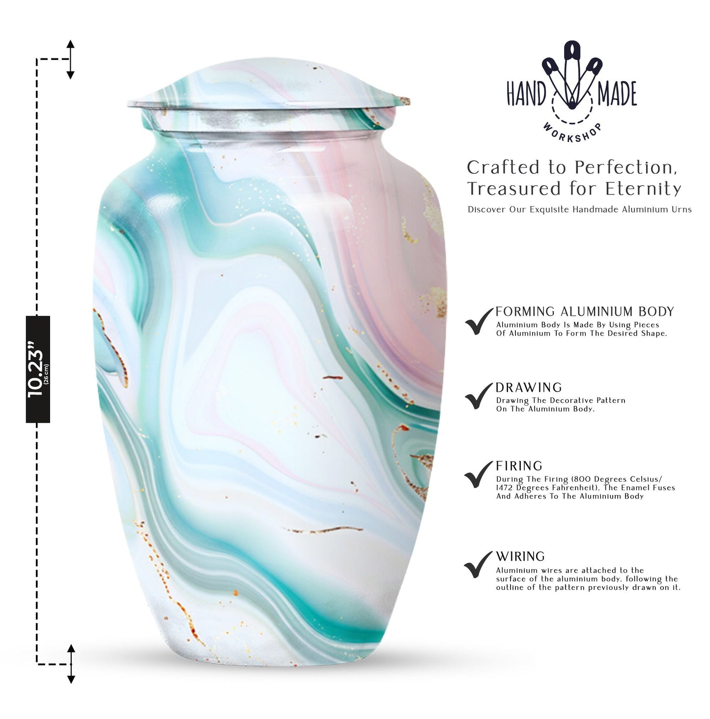 abstract urn for adult male ashes, Memorial Human Urn