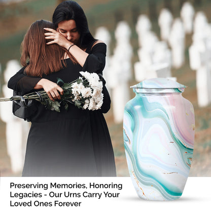 abstract urn for adult male ashes, Memorial Human Urn