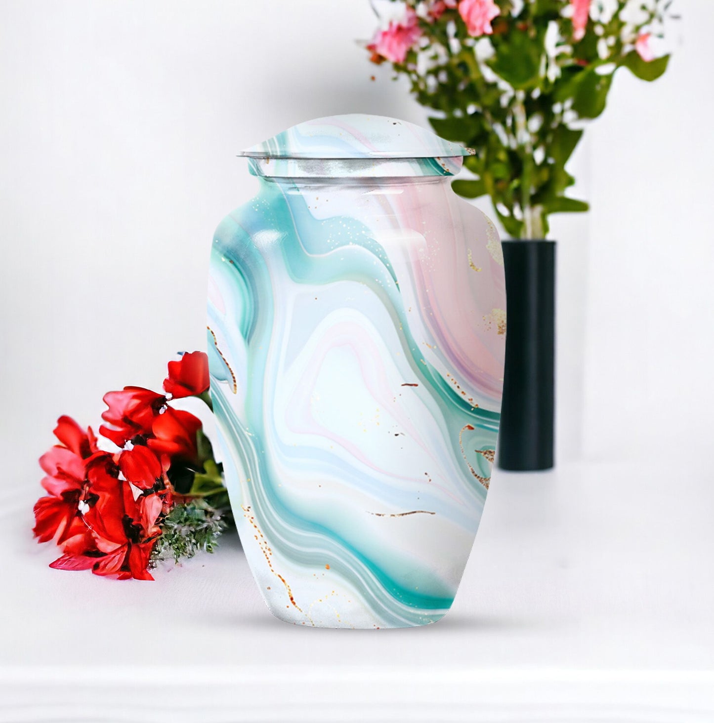 abstract urn for adult male ashes, Memorial Human Urn