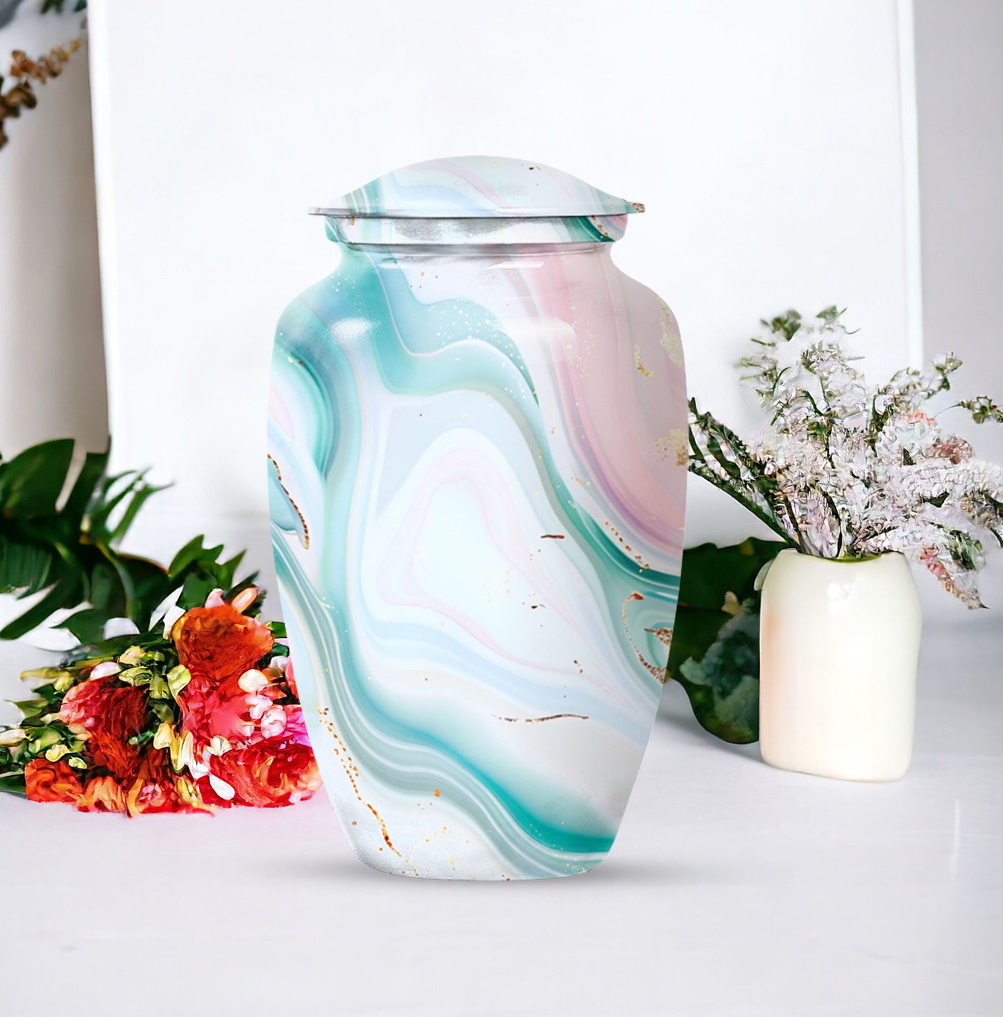 abstract urn for adult male ashes, Memorial Human Urn