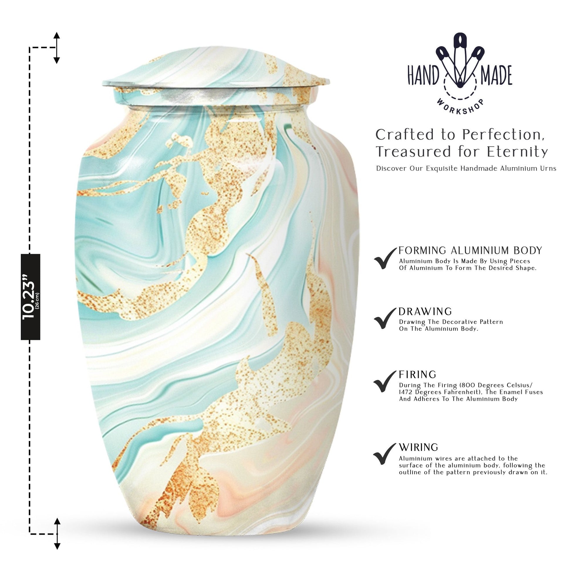 Abstract Urn, funeral decorative urn