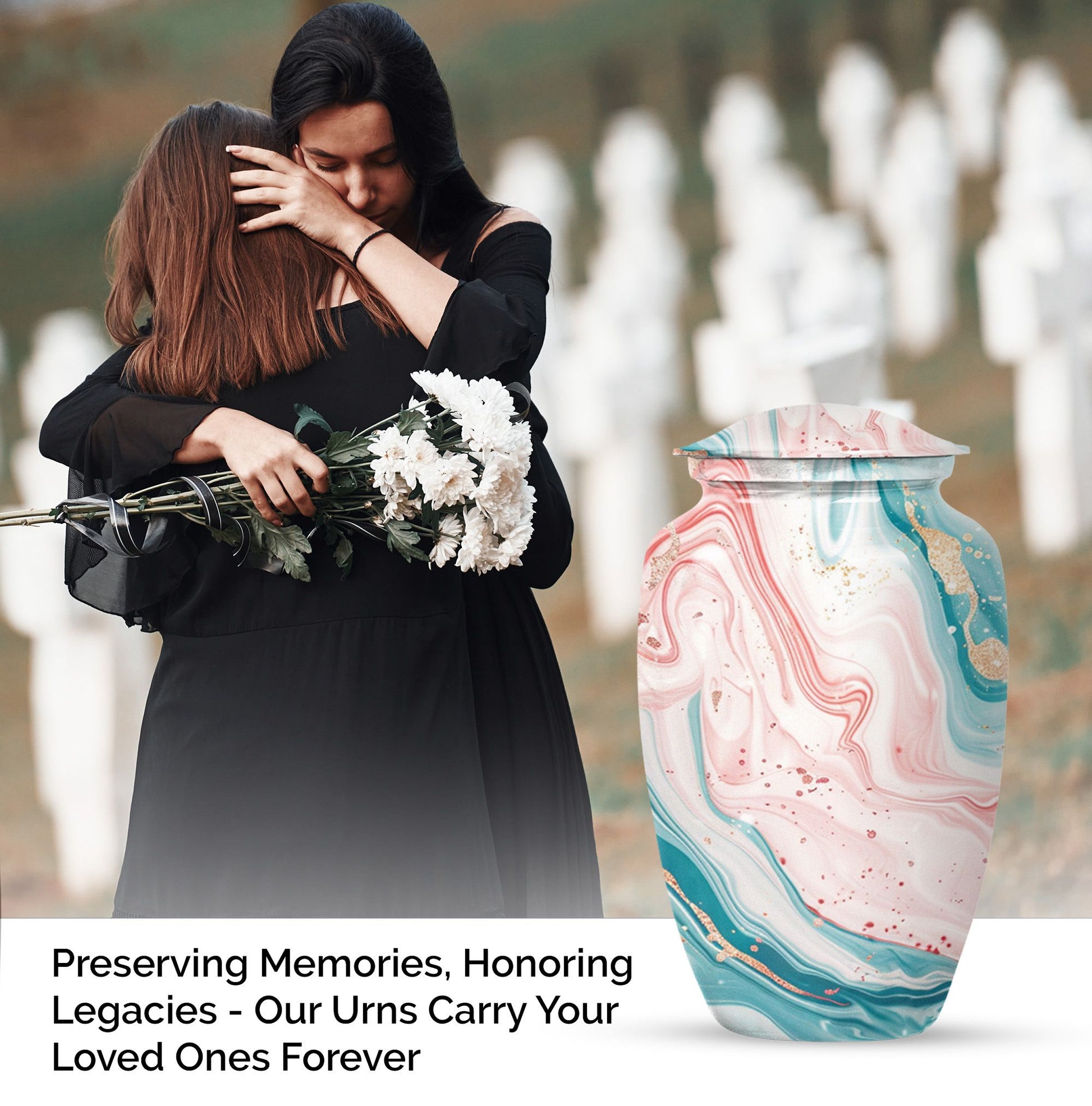 abstract urn for human ashes - Keepsake Urn