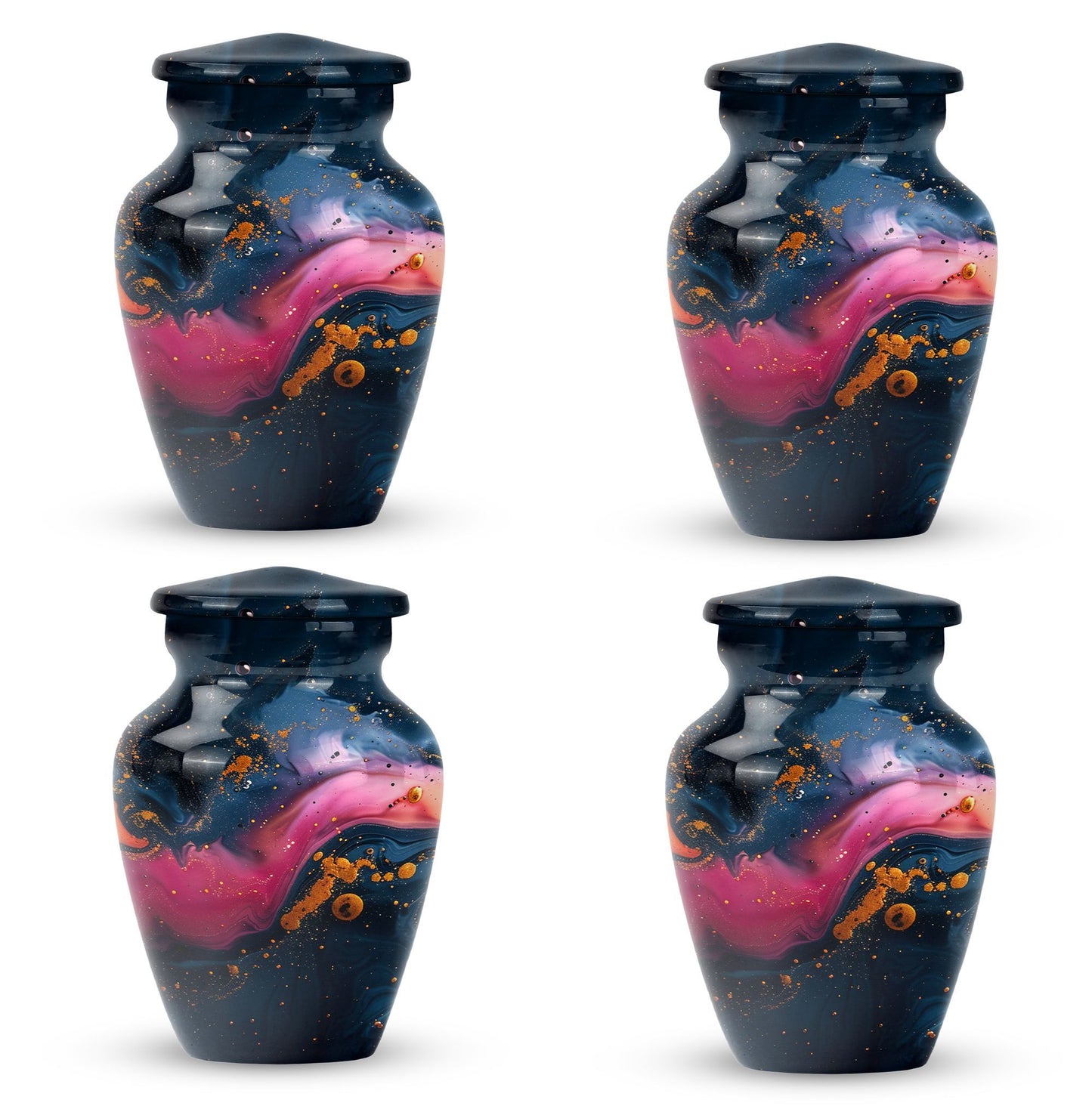 abstract memorial urn for adult female ashes
