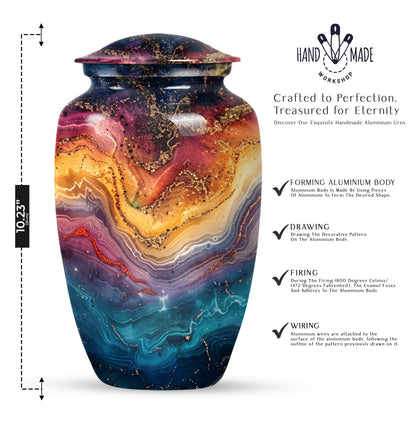 Abstract Urn, cremation funeral urn