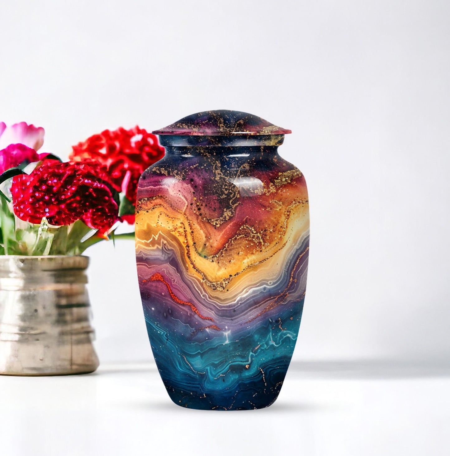 Abstract Urn, cremation funeral urn