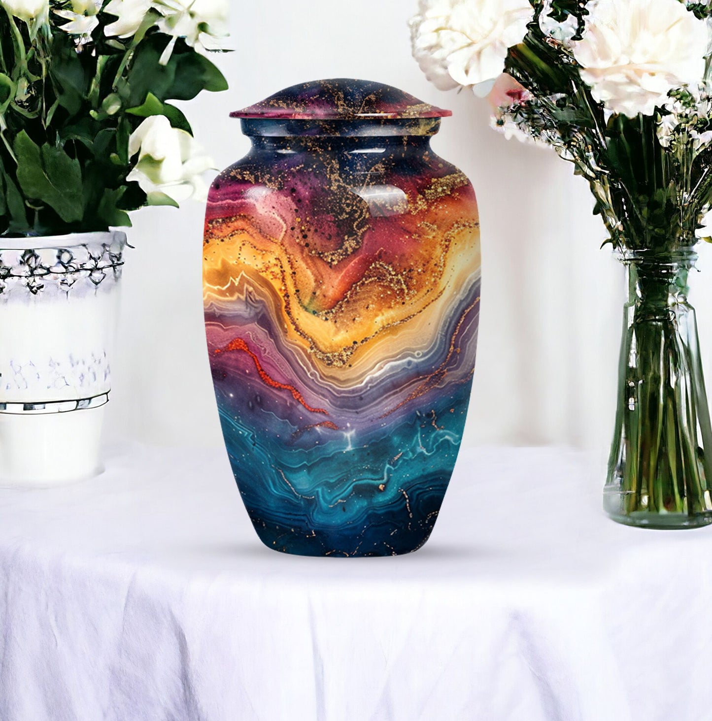 Abstract Urn, cremation funeral urn