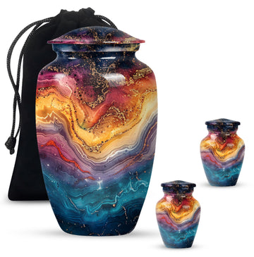 Large Urn with 2 Mini Urn