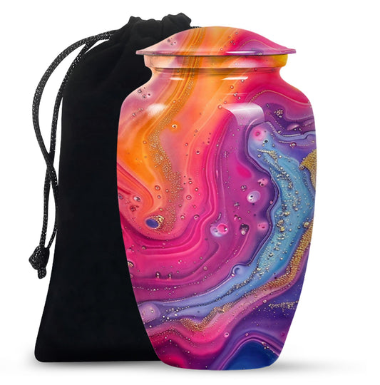 Abstract Urn for funeral ashes, burial urn