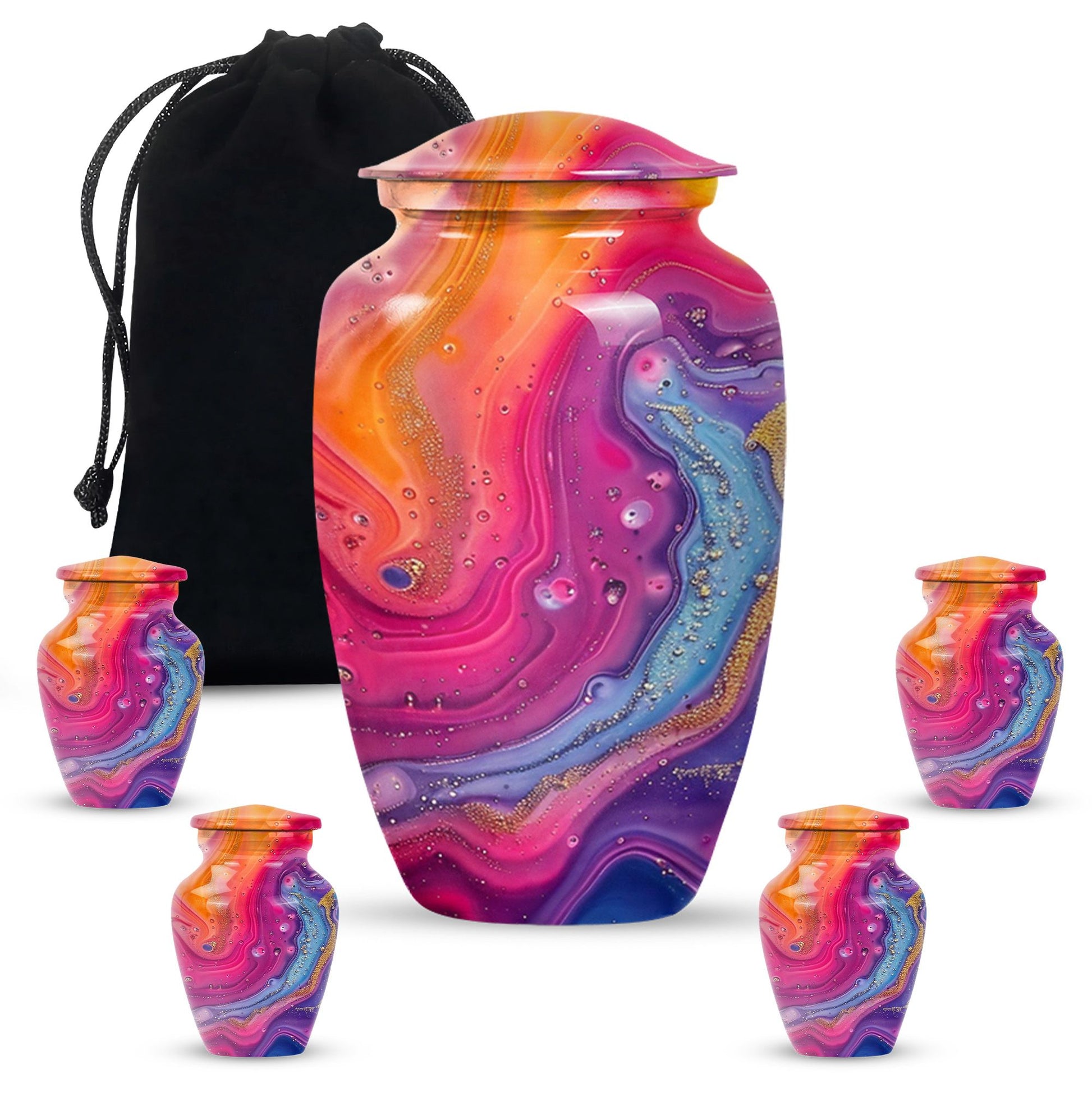 Abstract Urn for funeral ashes, burial urn
