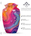 Abstract Urn for funeral ashes, burial urn