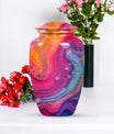 Abstract Urn for funeral ashes, burial urn