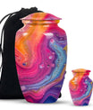 Abstract Urn for funeral ashes, burial urn