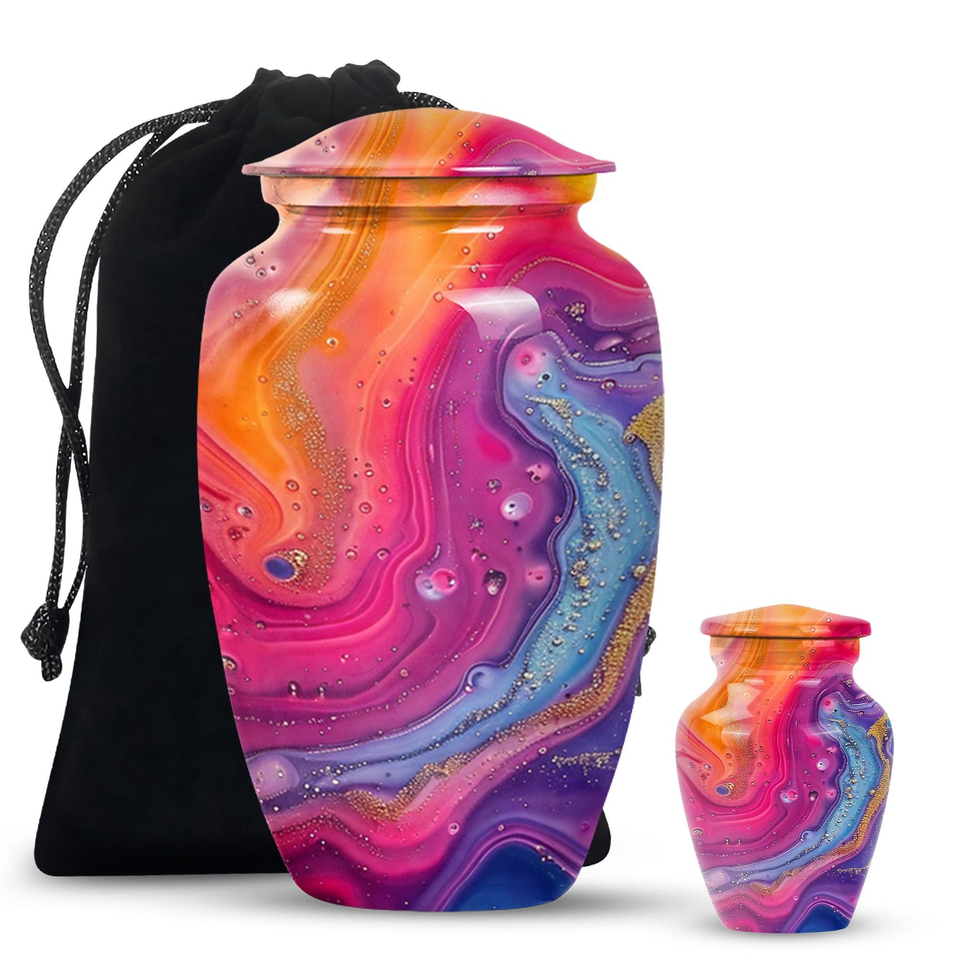 Abstract Urn for funeral ashes, burial urn