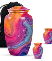 Abstract Urn for funeral ashes, burial urn