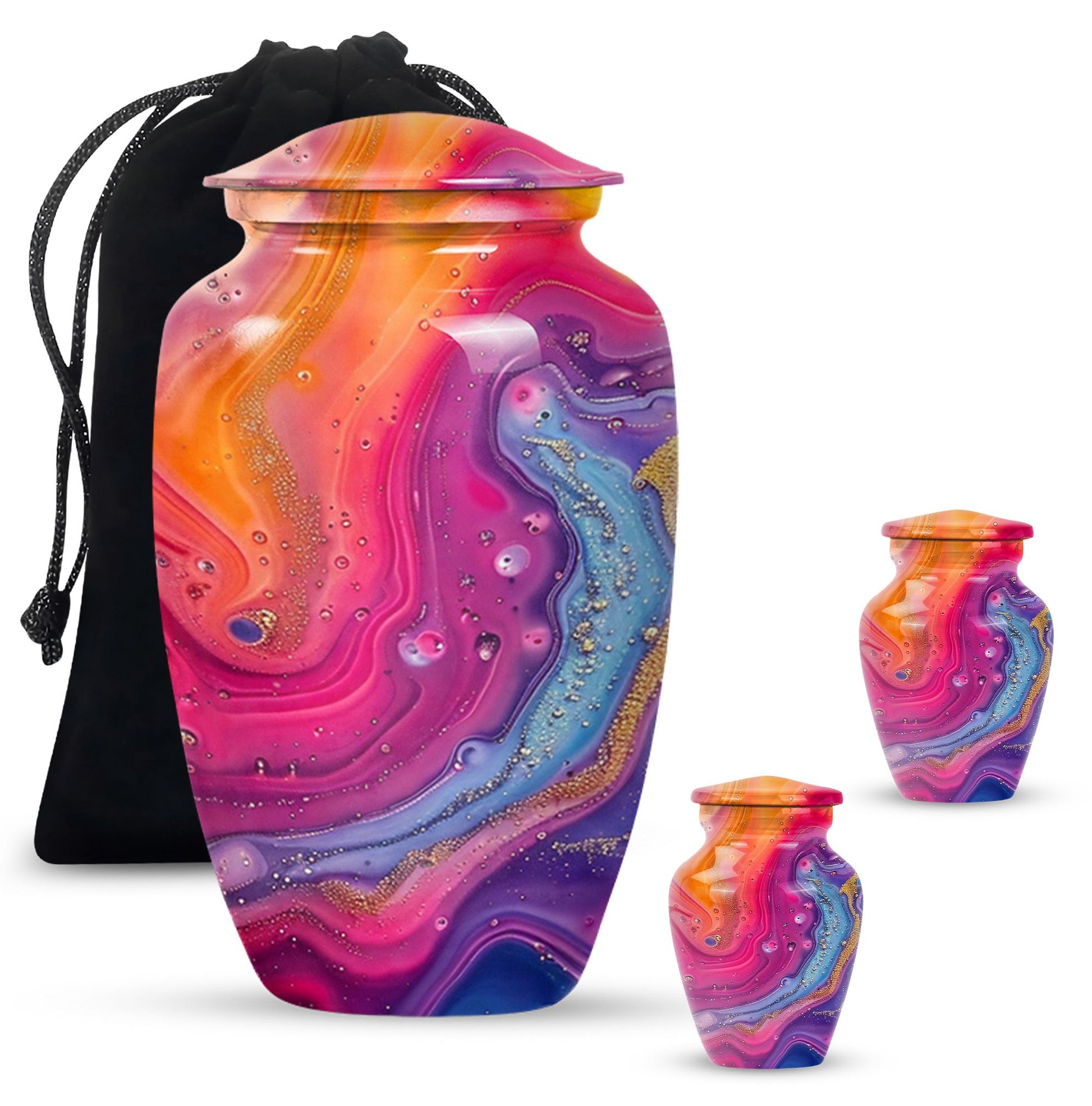 Abstract Urn for funeral ashes, burial urn