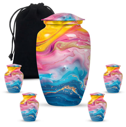 Abstract Burial Urn for Adult Human Cremation Ashes