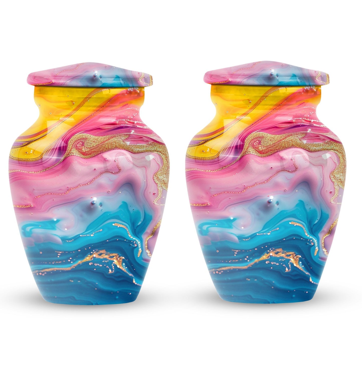 Abstract Burial Urn for Adult Human Cremation Ashes