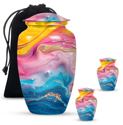 Abstract Burial Urn for Adult Human Cremation Ashes