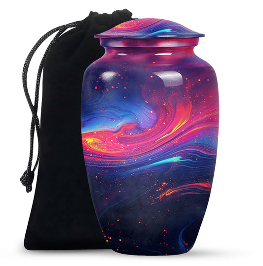 Abstract Memorial Urn, Burial Urn for Adult Ashes