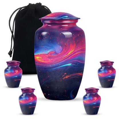 Abstract Memorial Urn, Burial Urn for Adult Ashes