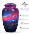 Abstract Memorial Urn, Burial Urn for Adult Ashes