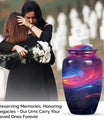 Abstract Memorial Urn, Burial Urn for Adult Ashes