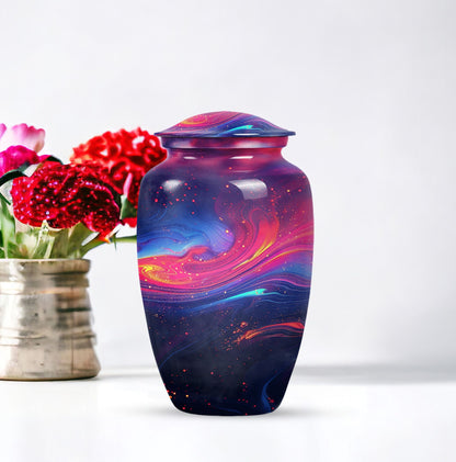 Abstract Memorial Urn, Burial Urn for Adult Ashes