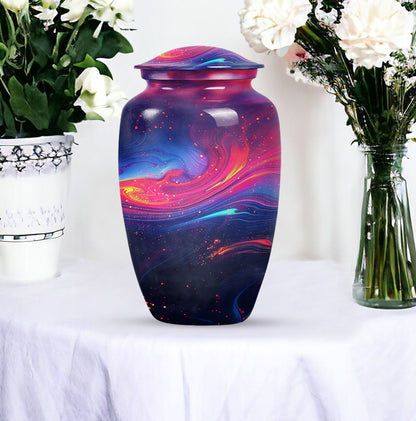 Abstract Memorial Urn, Burial Urn for Adult Ashes