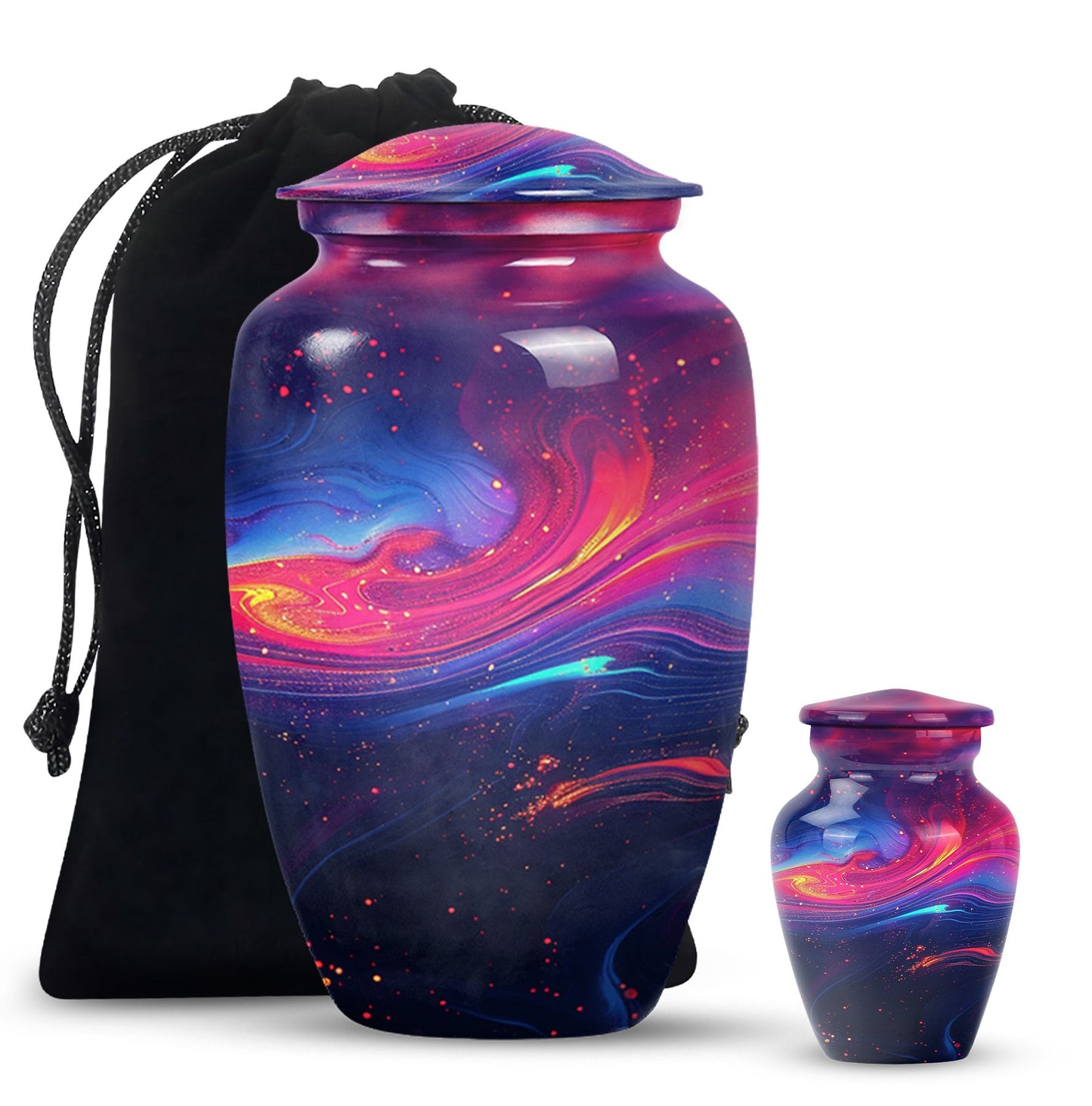 Abstract Memorial Urn, Burial Urn for Adult Ashes