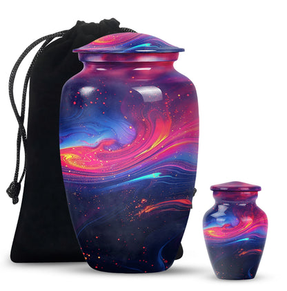 Abstract Memorial Urn, Burial Urn for Adult Ashes