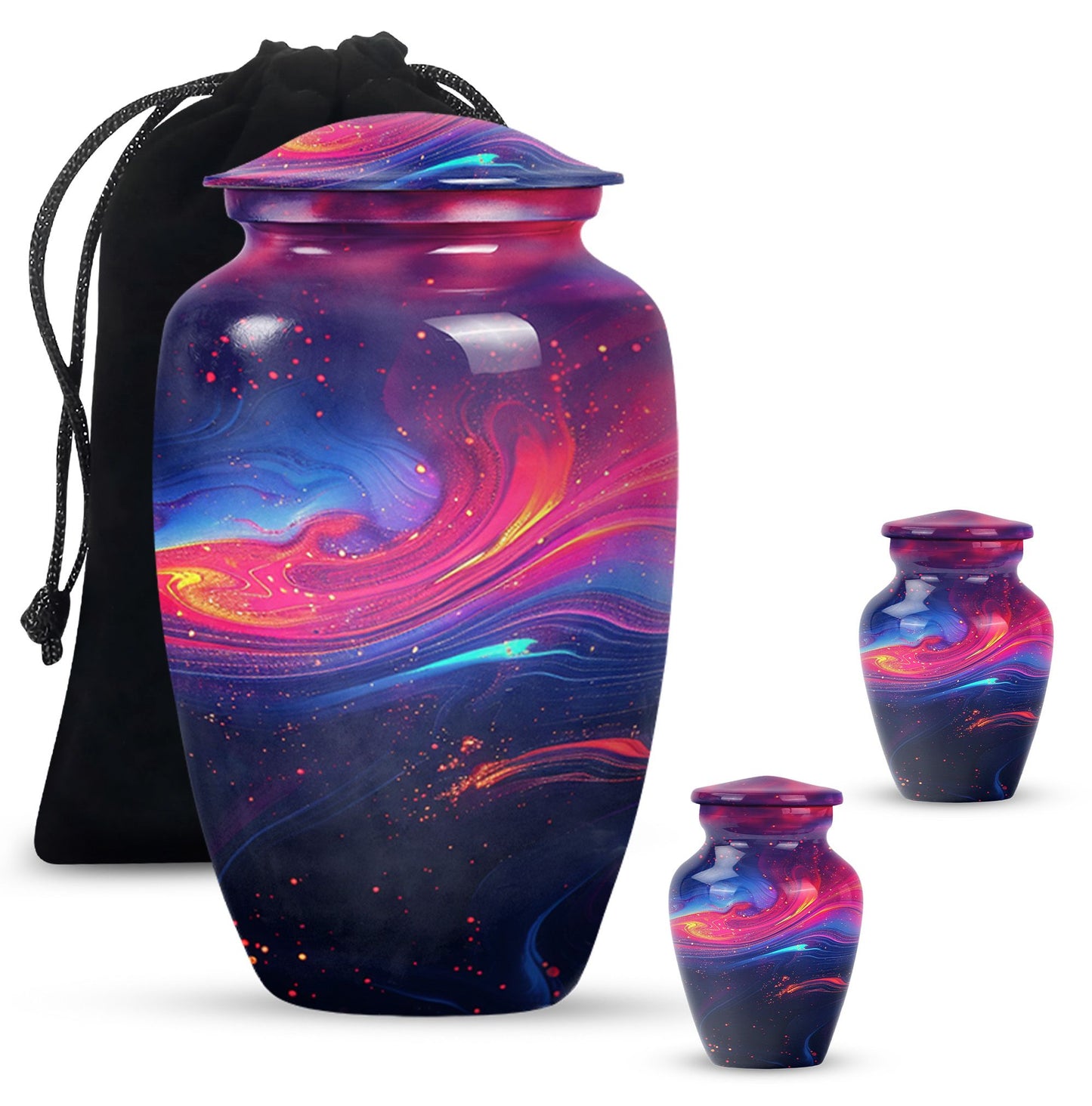 Abstract Memorial Urn, Burial Urn for Adult Ashes