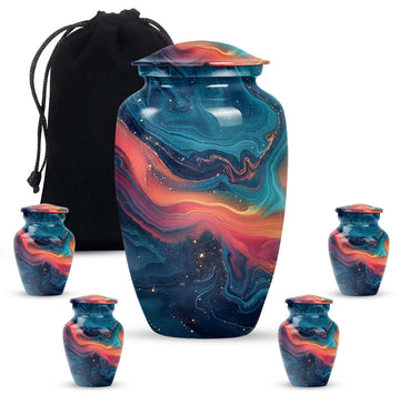 Large Urn with 4 Small Urn