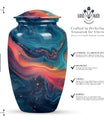 Abstract Urn for Adult Female Cremation Ashes, 