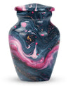 Abstract design funeral urn for adult ashes
