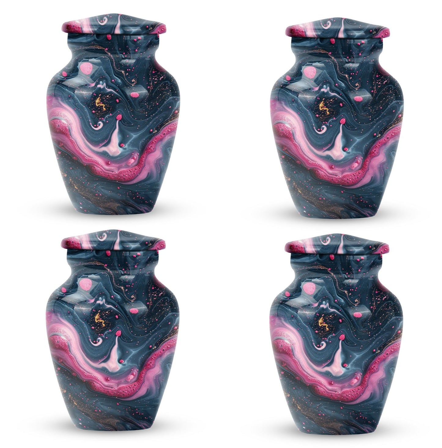 Abstract design funeral urn for adult ashes