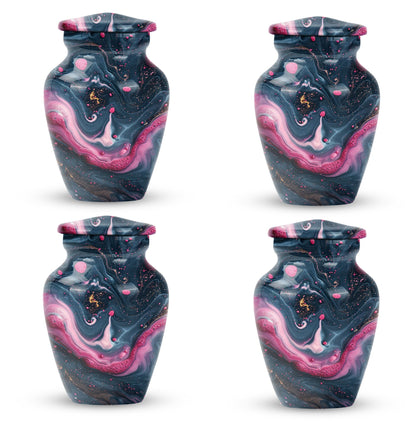 Abstract design funeral urn for adult ashes