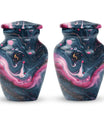 Abstract design funeral urn for adult ashes