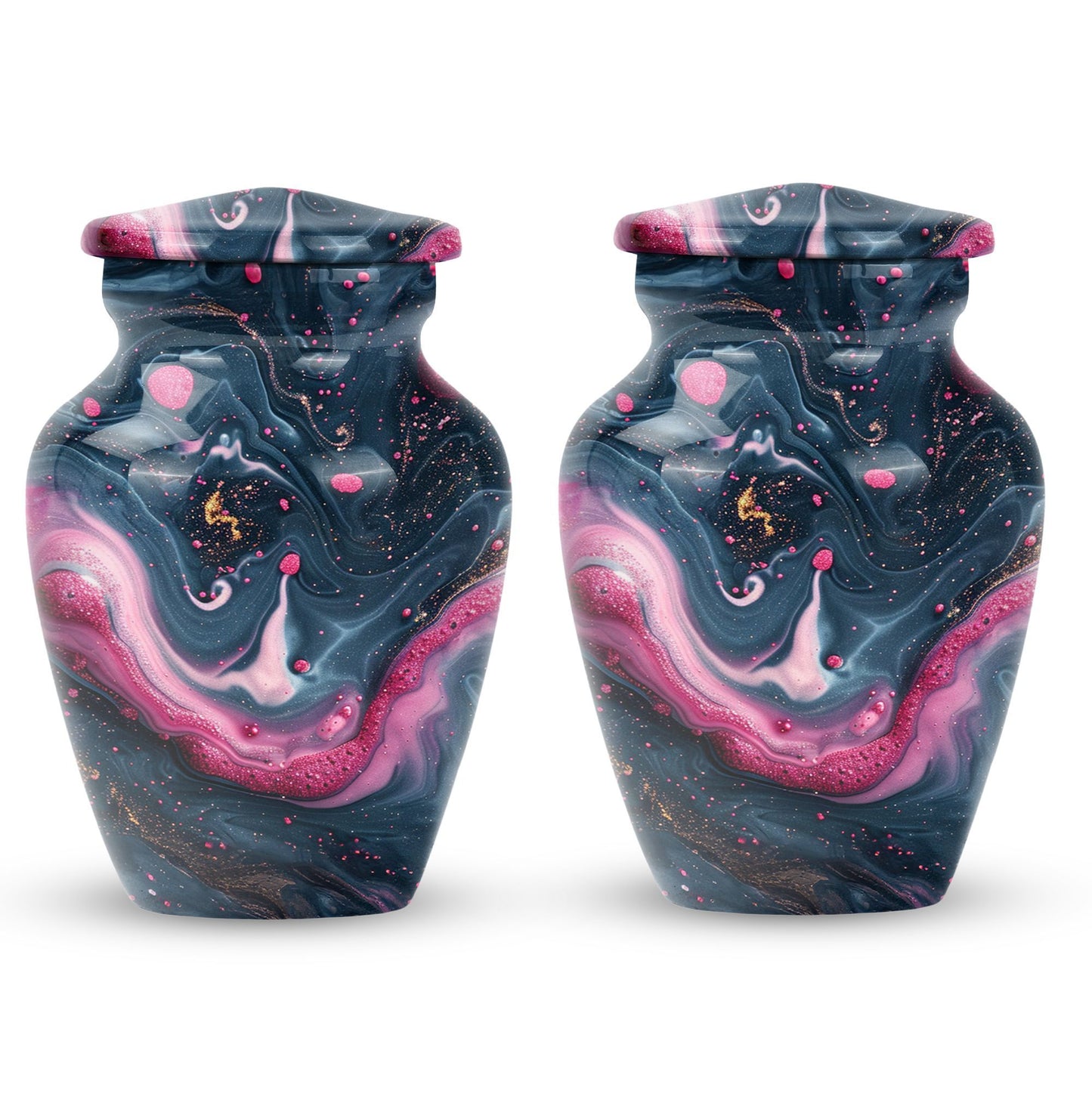 Abstract design funeral urn for adult ashes