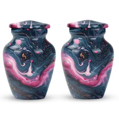 Abstract design funeral urn for adult ashes