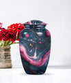 Abstract design funeral urn for adult ashes