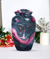 Abstract design funeral urn for adult ashes