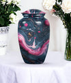 Abstract design funeral urn for adult ashes