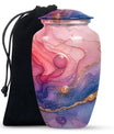 Watercolor Swirl Abstract Cremation Urn for Ashes - Pink Urn For Mom