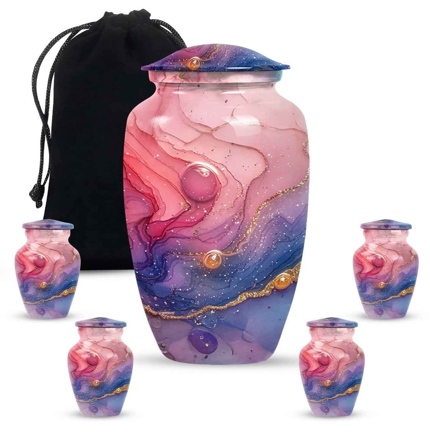 Abstract Urn for burial ashes. cremation funeral urn