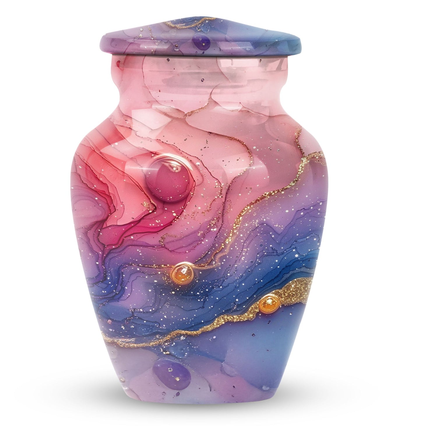 Abstract Urn for burial ashes. cremation funeral urn
