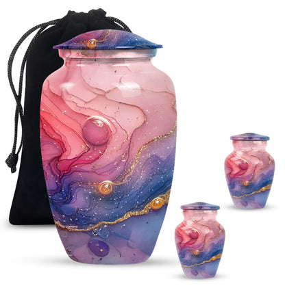 Abstract Urn for burial ashes. cremation funeral urn