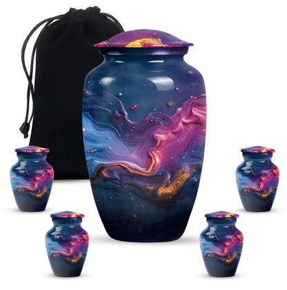 Classic Abstract Urn, 10-inch memorial adult urn