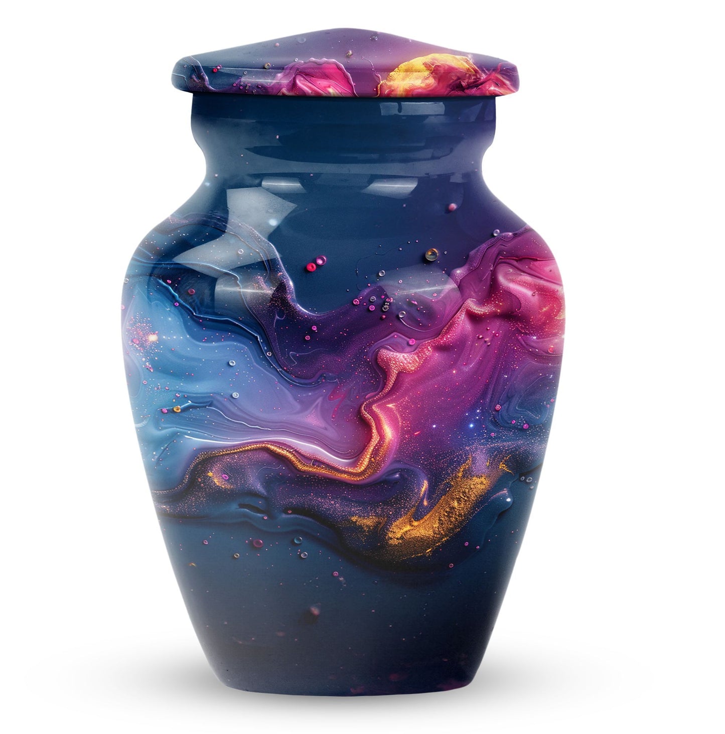 Classic Abstract Urn, 10-inch memorial adult urn