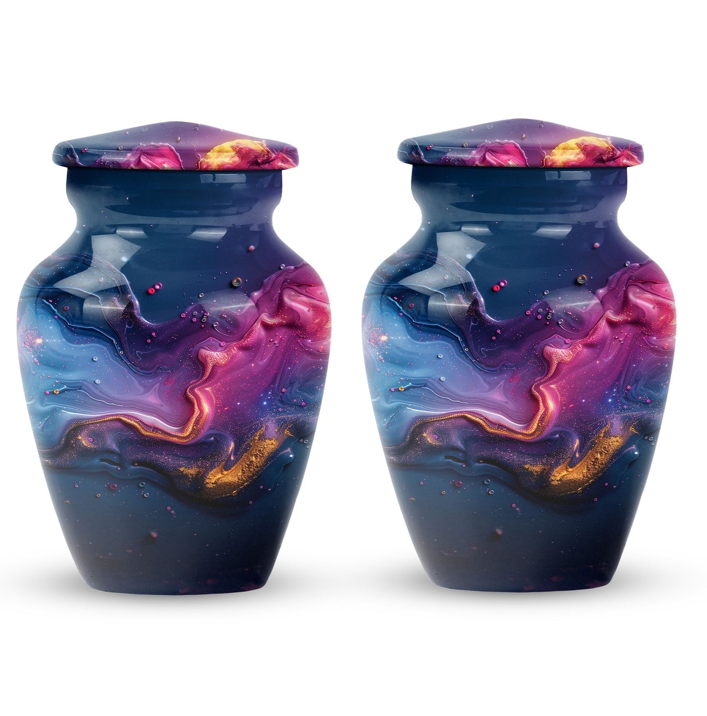 Classic Abstract Urn, 10-inch memorial adult urn